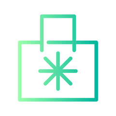 shopping bag gradient icon