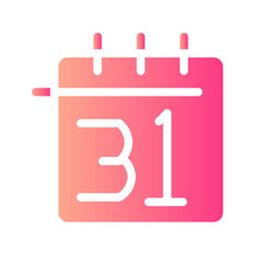 new years eve gradient icon