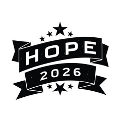 Shiny Text Hope Banner Design