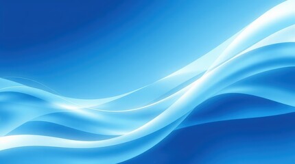 Smooth blue wave abstract background with gradient effect