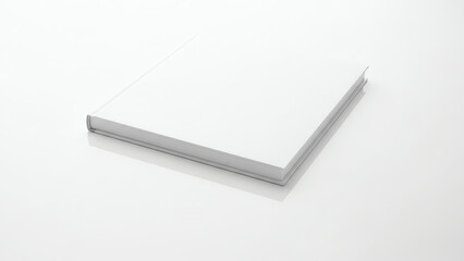 Naklejka premium Blank notebook on white surface