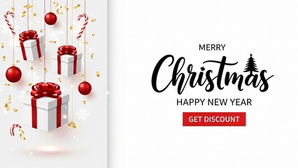 Merry christmas and happy new year discount offer