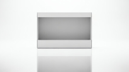 White shelf with transparent background