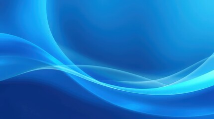 Fototapeta premium Abstract blue wave background with gradient effect