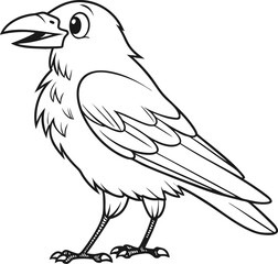 Obraz premium vector illustration of a bird