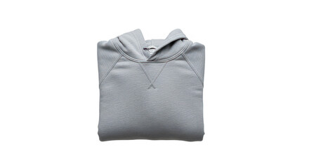 Fototapeta premium Light gray hoodie isolated isolated on transparent background