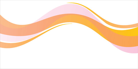 modern.Vibrant Orange Pink Wave Design With Flowing Ribbon Shapes For Backgrounds And Presentations In Graphics Projects