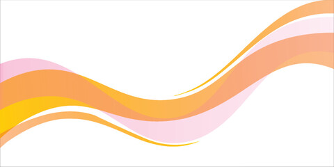 modern.Vibrant Orange Pink Wave Design With Flowing Ribbon Shapes For Backgrounds And Presentations In Graphics Projects