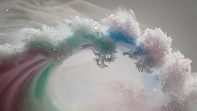 Abstract Wave of Color - A Mesmerizing Underwater Dance.