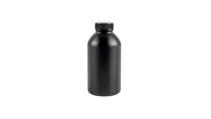 Black Plastic/Aluminum Bottle Mockup &ndash; Minimal Packaging for Shampoo, Lotion, Oils & Soap