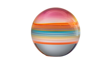 Colorful Abstract Sphere Gradient &ndash; 3D Glossy Orb Illustration on White Background