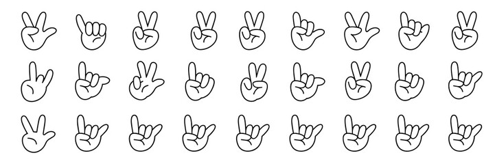 Set of Hand Gestures in Seamless Pattern Vector Artwork Representing Different Actions for Communication, Agreement, and Expression, Usable for Designs in Modern Business, Lifestyle, and Education Con