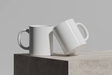 White Blank Mug Product Mockup for Designers