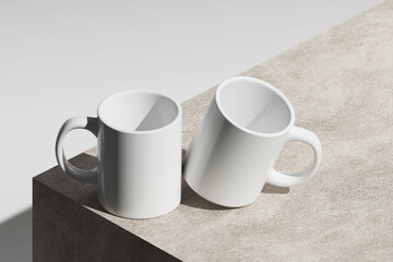 White Mug Mockup for Logo and Print Design Presentation