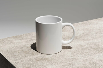 Blank White Coffee Mug Mockup for Branding and Design