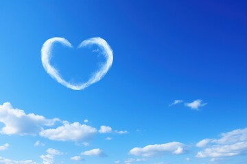 Heart shaped sky outdoors nature.