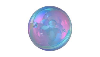 Glass Marble Clipart PNG &ndash; Shiny Transparent Orb with Highlights