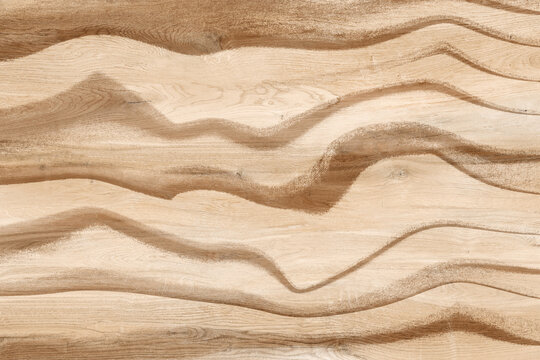 texture of sand pine light and brown emerald floor wavy parametric wall and floor decor.