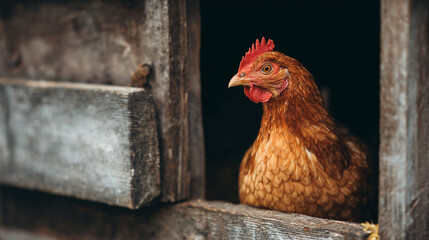 Chicken in the coop