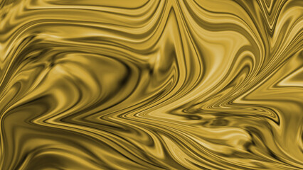 Abstract gold fluid metallic swirl texture background with smooth flowing liquid movement premium surface depth and modern elegant visual tone