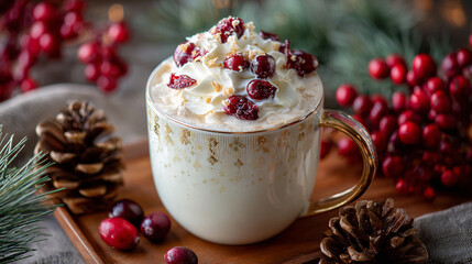Cranberry Christmas Latte