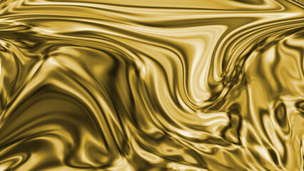 Abstract gold liquid marble swirl metallic texture background with flowing fluid motion luxury surface depth and refined artistic visual appearance