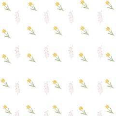 beautiful hand drawn floral pattern suitable for fabric or background