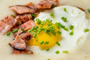 Healthy Savory Creamy Breakfast Farina Porridge
