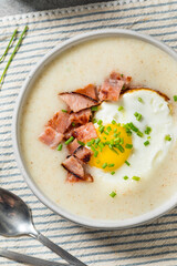 Healthy Savory Creamy Breakfast Farina Porridge