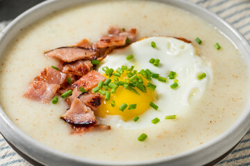 Healthy Savory Creamy Breakfast Farina Porridge