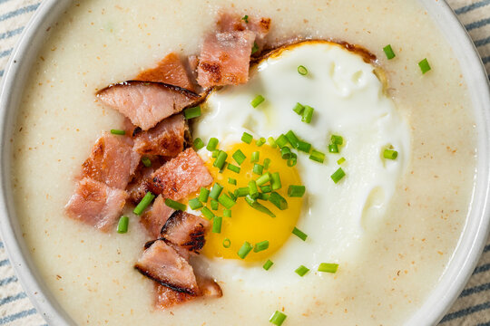 Healthy Savory Creamy Breakfast Farina Porridge