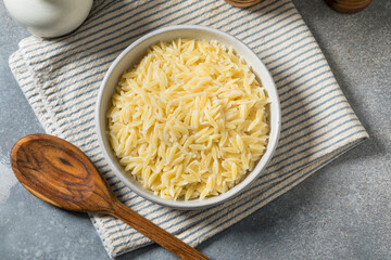 Homemade Healthy Cooked Orzo Pasta