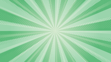 緑の光線とドットの背景【16:9素材シリーズ】