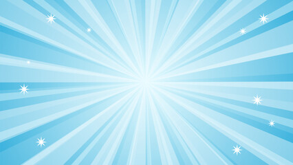 青い光線とキラキラ背景【16:9素材シリーズ】