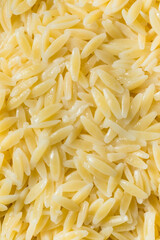 Homemade Healthy Cooked Orzo Pasta