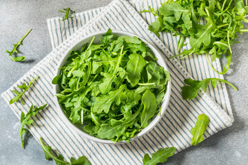 Organic Healthy Green Arugula Lettuce Herbs