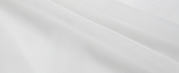 White tulle fabric texture