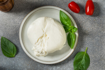 Healthy Organic White Burrata Mozzarella Cheese