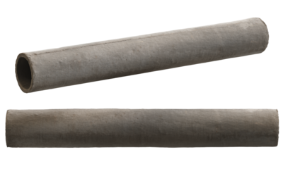 closeup Concrete Pipe isolate on white background. 3D Rendering. PNG files.