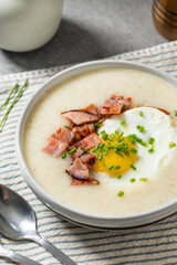 Healthy Savory Creamy Breakfast Farina Porridge