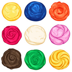 Set play doh illustration 