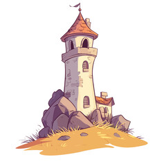 old castle on the hill