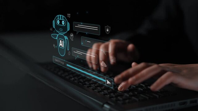 AI chatbot improves virtual assistant interaction. AI chatbot processes text, supports users, AI chatbot automates replies, and AI chatbot enables smart messaging. Marrow