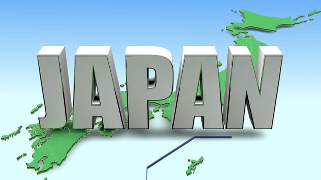 日本マップとテキスト