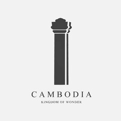 Ancient Greek column vector illustration icon design featuring a Roman pillar pedestal podium building architecture