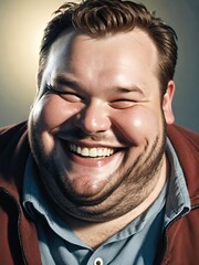 happy man smiling at camera