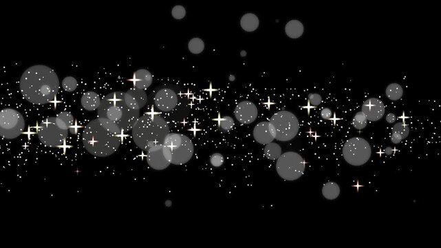 流れるキラキラエフェクト　