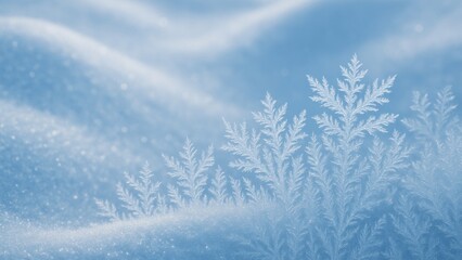 Delicate frosty snowflakes texture desktop wallpaper