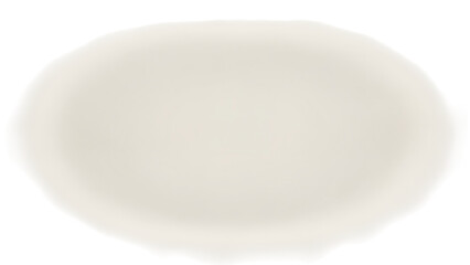 Empty white porcelain plate and bowl isolated on a clean white background