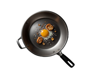 Black Nonstick Saucepan with Glass Lid.  generative ai
